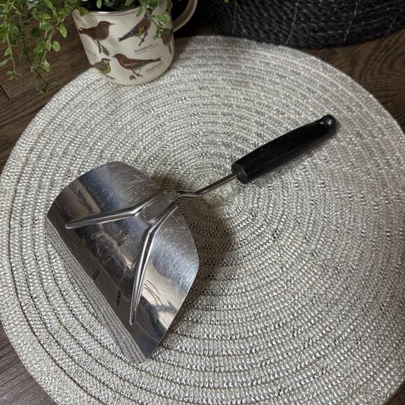 Foley MPLS Spatula Flipper VTG Wide Slotted Curved Stainless Steel Turner MCM - Picture 4 of 12